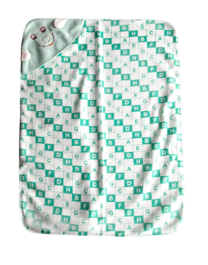 Baby woollen blanket  Designer Green